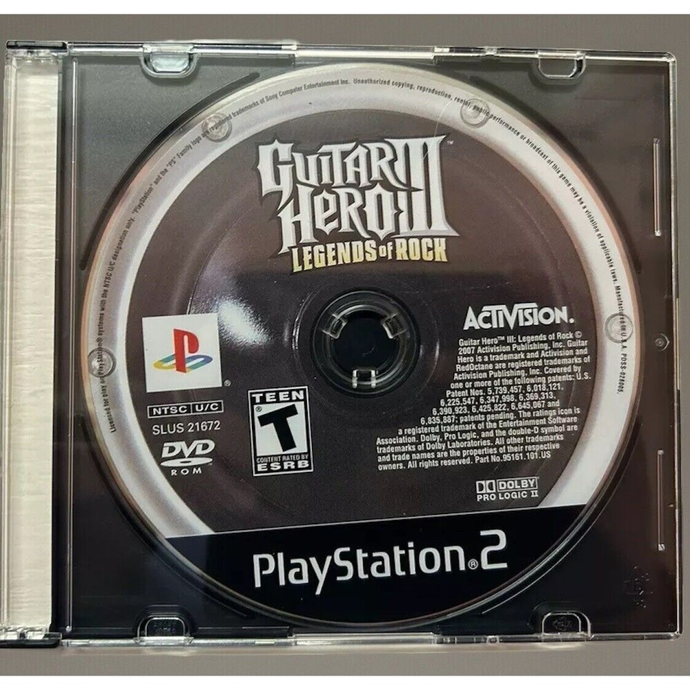 PS2 Guitar Hero III 3: Legends of Rock Playstation 2  - Tested/works